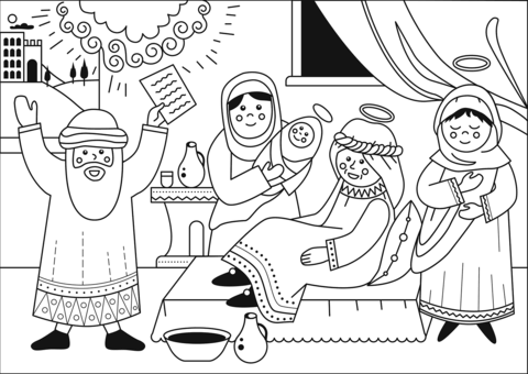 Birth Of John The Baptist Coloring Page